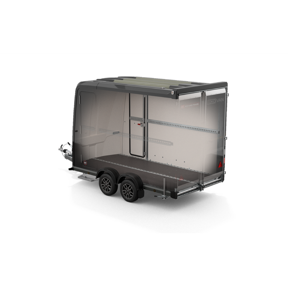 Brian James Box Van 600 - 3.0x1.6m 2700Kg - Black (600-3016-27-2-12-B)