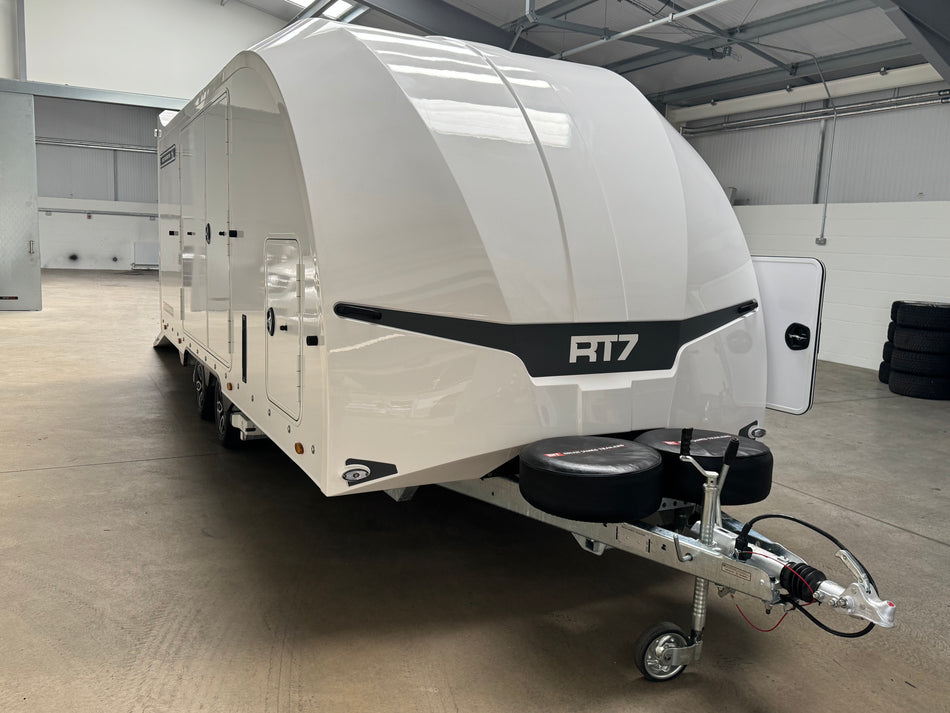 MY25 Brian James Race Transporter 7 White (397-5521-35-2-12-W) (Pre-owned Trailer)