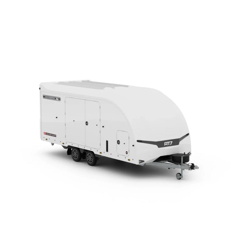 MY25 Brian James Race Transporter 7 White (397-5521-35-2-12-W) (Pre-owned Trailer)