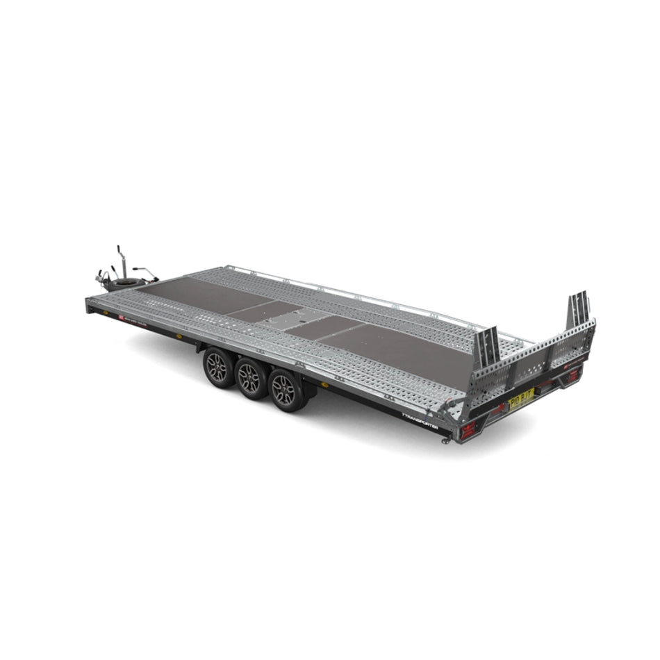Brian James T Transporter - 6.0x2.24m 3500Kg - Black (Full Deck Boards, Tail Ramp, Hydraulic Tilt) (231-6022-35-3-12)