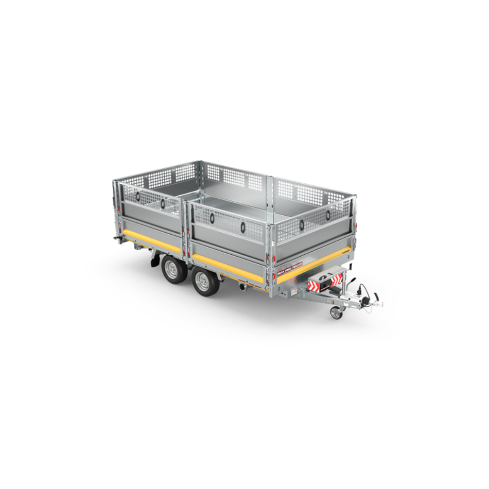 Brian James Tipper 526 - 3.6x2.0m 3500Kg - Yellow (2 Way Tailgate, Side Extensions) (526-3620-35-2-12)