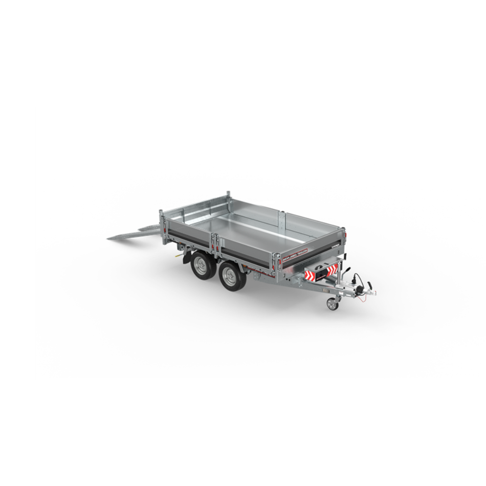 Brian James Tipper 526 - 3.1x1.6m 3500Kg - Black (2 Way Tailgate, Kick Legs, 2.35m Ramps) (526-3116-35-2-12)